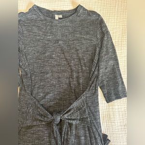 EUC ASOS Tie Waist Marled Knit Midi Dress